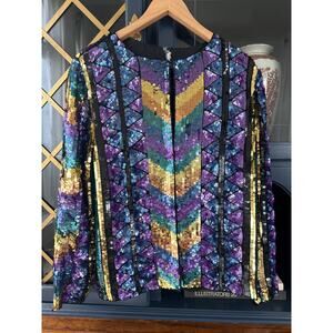 Vintage Candlelight full sequin blazer jacket M / L